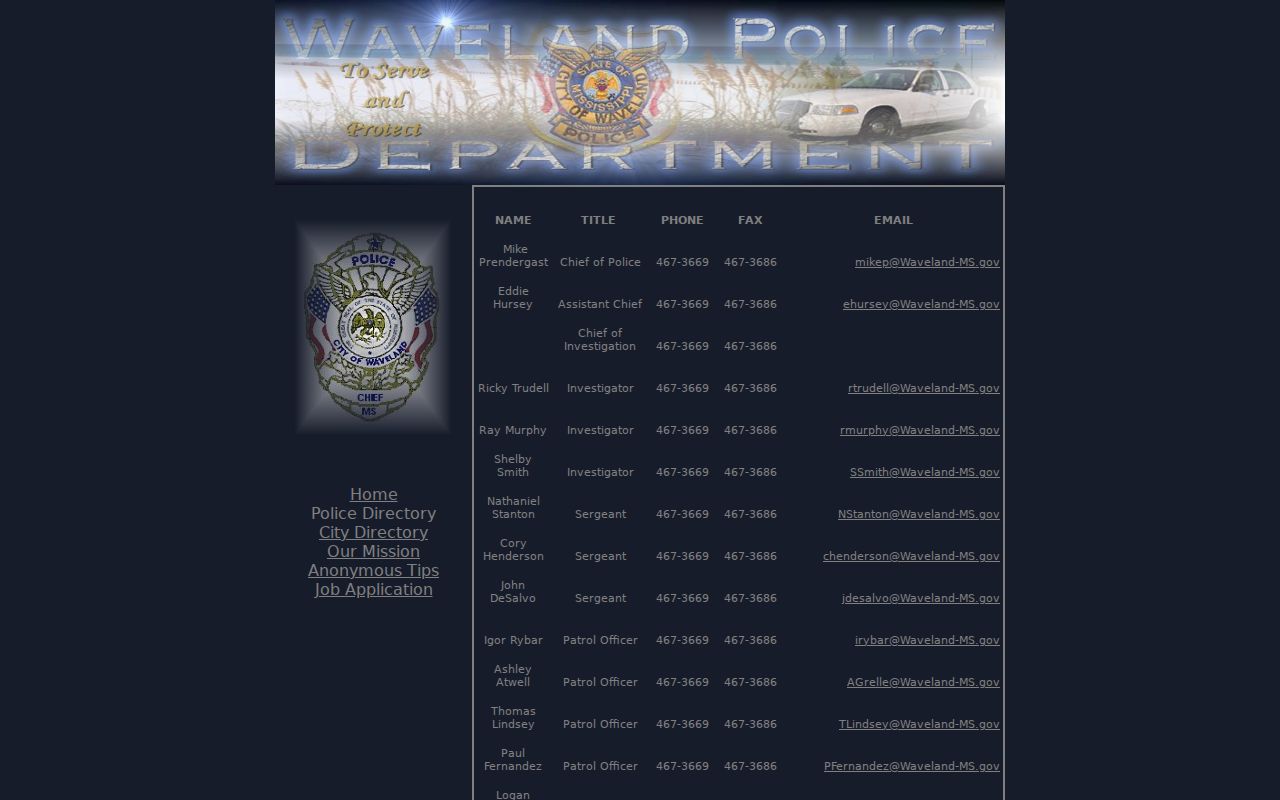 Waveland court docket municipal court clerk directory